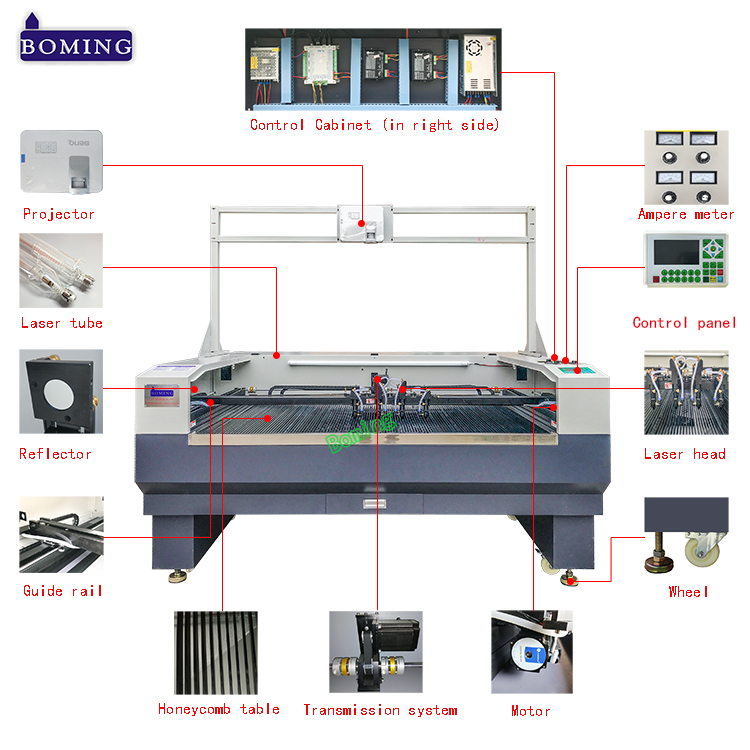 4 head projectro laser cutter