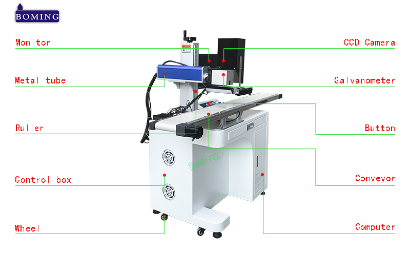ccd fiber laser marking machine