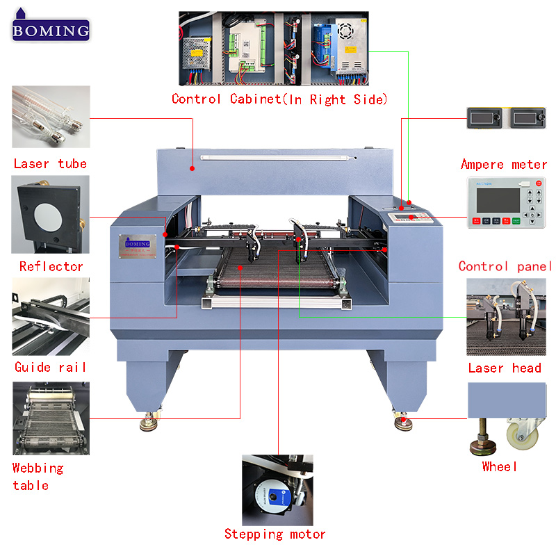 woven label cutting laser machine