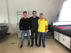 Mexico customer visited our factory for laser cutting machine